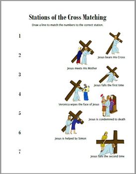 Stations of the Cross Worksheets by Kristen Rabideau | TpT
