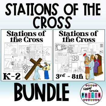 Preview of Stations of the Cross activity pages Bundle K-8