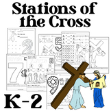 Stations of the Cross activity pages for primary grades