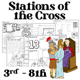 Stations of the Cross activity pages for upper grades