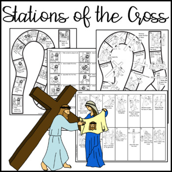Stations of the Cross Large Coloring Book by Ms A s Place