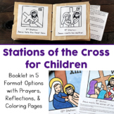 Stations of the Cross for Kids: 5 Booklets (Coloring, Refl