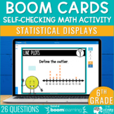 Statistical Displays Boom Cards | 6th Grade Statistics Mat
