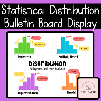 Preview of Statistical Distribution Bulletin Board Wall Display - Histograms & skewness