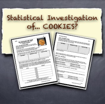 Preview of Statistical Investigation Graphing and Analyzing COOKIE Data!