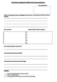 Statistical Investigations / Data Handling Mini Project Worksheet