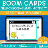 Statistical Measures Boom Cards | 6th Grade Statistics Mat