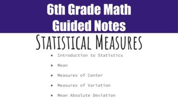 Preview of Statistical Measures Guided Notes - Editable