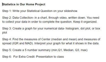 Preview of Statistical Question Project