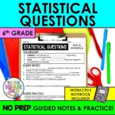 Statistical Questions Notes & Practice | Guided Notes + In
