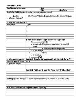 Preview of Statistical Sampling Lesson CCSS 7.SP.A.1 | Distance Learning