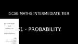 Statistics 1 (The Probability Scale, Not Events, Independe