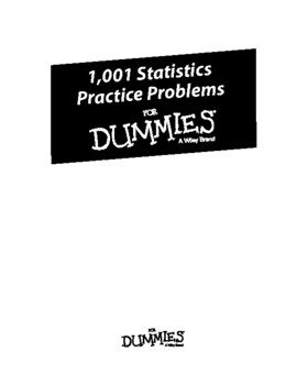 statistics 1001 practice problems for dummies