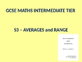 Statistics 3 (Mean, Mode, Median & Range, from tables, Box