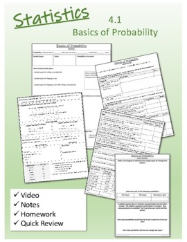Preview of Statistics 4.1 Basics of Probability