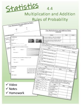 Preview of Statistics 4.4  The Multiplication and Addition Rules of Probability