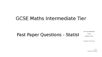 Preview of Statistics 4 (Assessment)