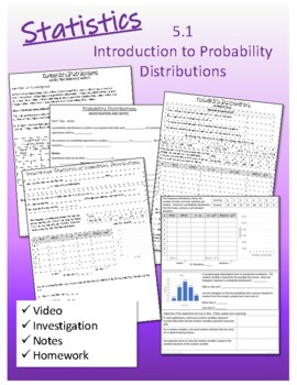 Preview of Statistics 5.1 Introduction to Probability Distributions
