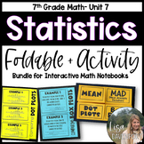 Statistics - 7th Grade Foldables and Activities