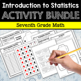 Statistics 7th Grade Math Activity Bundle with Guided Note