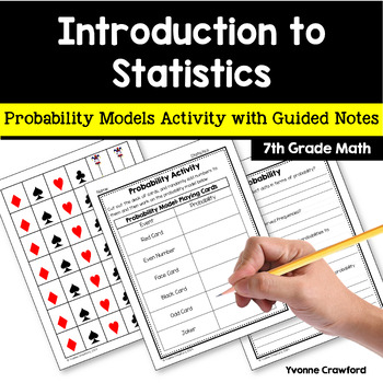 Preview of Statistics 7th Grade Math | Probability Models Activity with Guided Notes