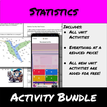 Preview of Statistics-Activities Bundle
