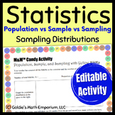 Statistics Activity Sampling Distributions