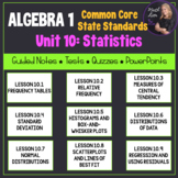 Statistics (Algebra 1 Curriculum - Unit 10) | Bundle for C