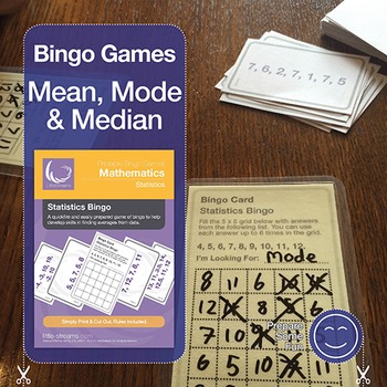 Preview of Statistics Bingo for Mean, Median & Mode