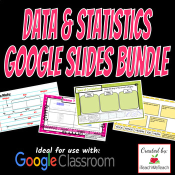 Preview of Statistics Bundle | Google Slides Activities | Download & Go!