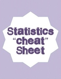 Statistics "Cheat" Sheet