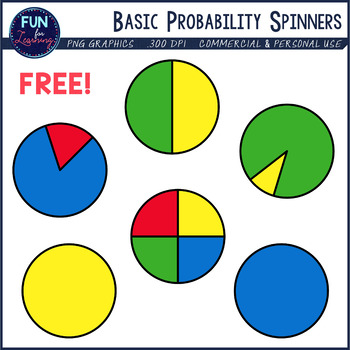 Preview of Statistics Clipart - PROBABILITY SPINNERS