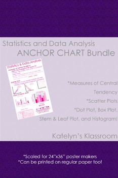 Preview of Statistics & Data Analysis Anchor Chart