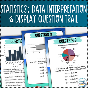 Preview of Statistics Data Interpretation and Display Question Trail