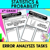 Statistics and Probability Error Analysis | 6th Grade Math
