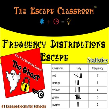 Preview of Statistics : Frequency Distributions Escape Room | Escape Classroom