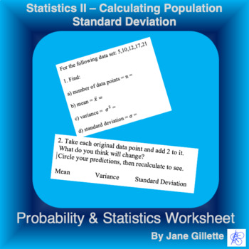 Preview of Statistics II - Calculating Population Standard Deviation