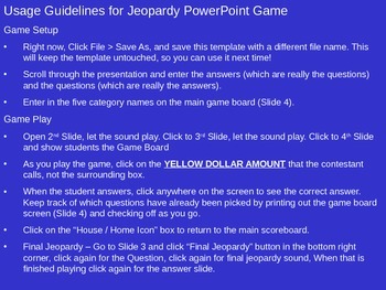 Preview of Statistics Jeopardy