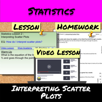 Preview of Statistics-Lesson 2-Interpreting Scatter Plots