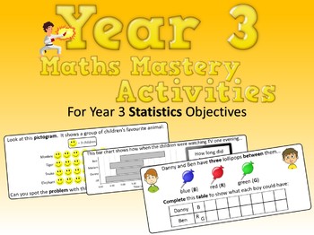 Preview of Statistics Mastery Activities – Year 3