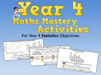 Preview of Statistics Mastery Activities – Year 4