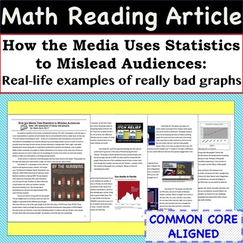 Preview of Statistics Math Article - Case Studies of Bad Graphs found in the Media