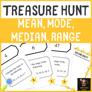 Preview of Statistics - Mean, Mode, Median and Range Scavenger Hunt