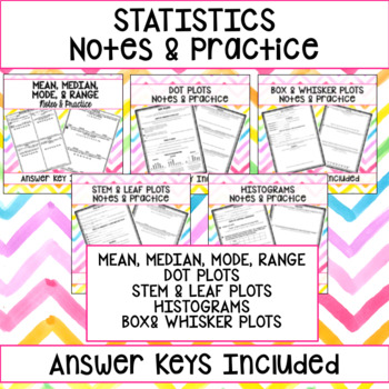 Preview of Statistics Notes Bundle