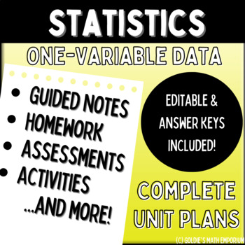 Preview of Statistics: One Variable Data