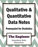Qualitative & Quantitative Data Notes - Statistics Powerpoint
