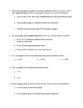 Statistics (Review Worksheet) by Operation Mathematics | TPT