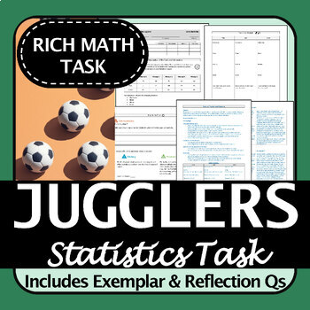 Preview of Statistics Rich Math Task | Judging the Jugglers | Project-Based Learning!