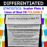 Statistics:Scatter Plots and Lines of Best Fit FOLDABLE
