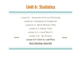 Statistics: Stem and Leaf Plots